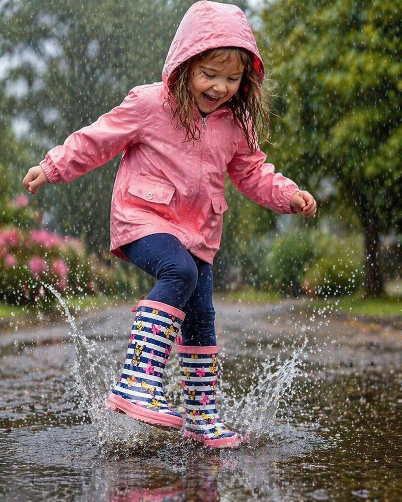 Partij kinderschoenene rubberen Gevavi regenlaarzen vlinder, NHP International, Meisje, Sales@nhp-international.com, Ophalen of Verzenden