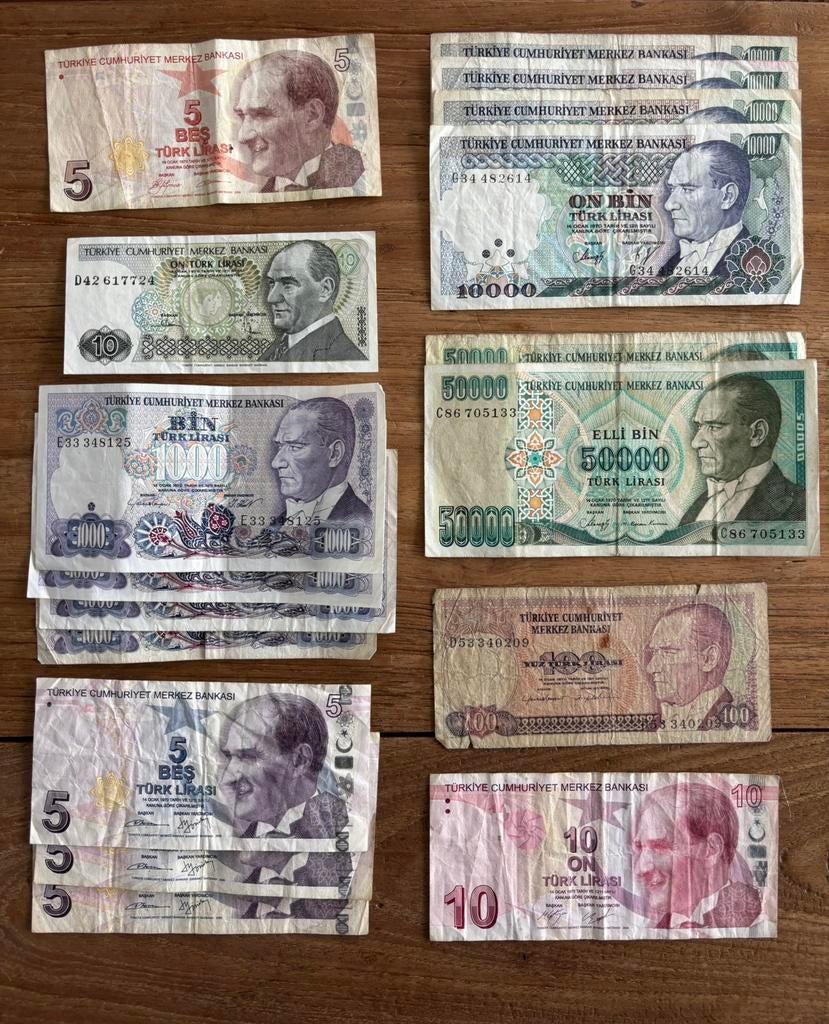 Bankbiljetten Turkije, Ophalen of Verzenden, Midden-Oosten