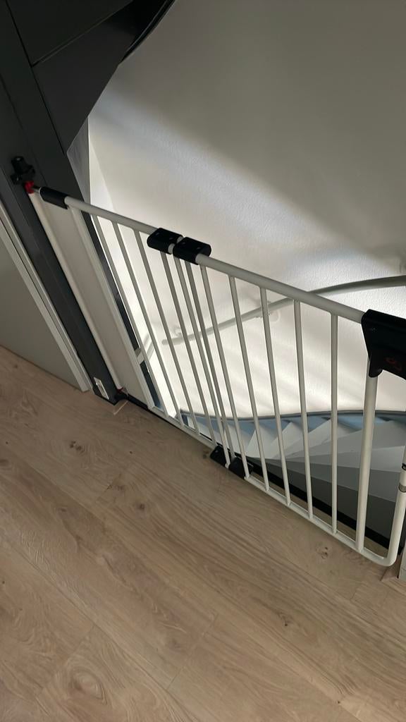 Wit traphekje A3, Kinderen en Baby's, Traphekjes, Ophalen, Gebruikt, Klemhekje, Metaal of IJzer