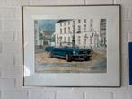 Mooie Aquarel Ford Mustang van Carl Lucker, Antiek en Kunst, Ophalen