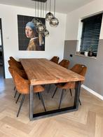 Mango eettafel 240 cm, Ophalen, 100 tot 150 cm, 200 cm of meer, Zo goed als nieuw