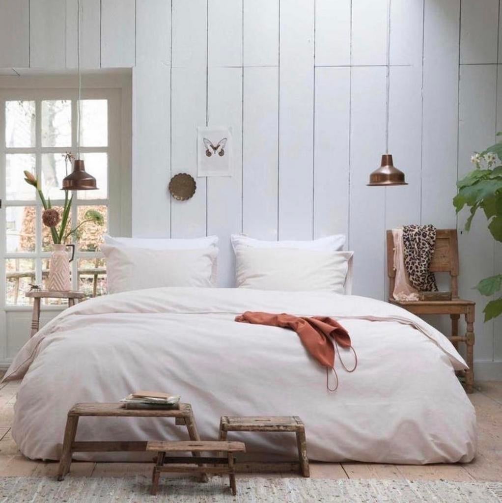 Walra Dream On Dekbedovertrek - Tweepersoons 240/220 cm, Beige, Dekbedovertrek, Ophalen of Verzenden, Nieuw