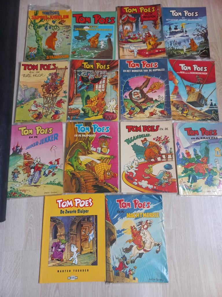 Tom Poes stripboeken - 14 stuks, Meerdere stripboeken, Ophalen of Verzenden, Oberon