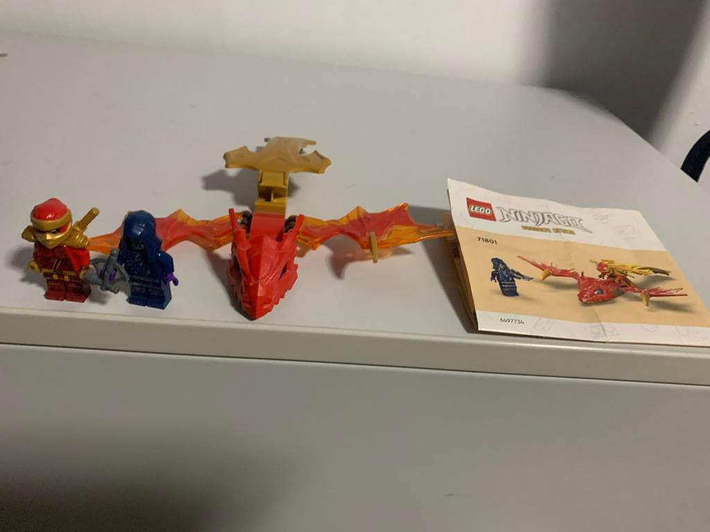 Lego Ninjago 71801 Kai's Draken Rijsende Strijd, Kinderen en Baby's, Speelgoed | Duplo en Lego, Ophalen of Verzenden, Zo goed als nieuw