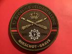 Badge van de 12 Afd, Veldartilerrie met velcro, Ophalen of Verzenden, Landmacht, Nederland, Embleem of Badge