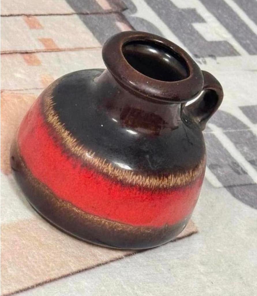 Vintage Kan Vaas Scheurich Keramik West-Germany van Keramiek, Ophalen of Verzenden