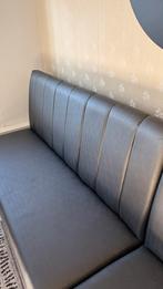 2 stuks Horeca Banken zgan donkerbruin met gouden touch, Ophalen