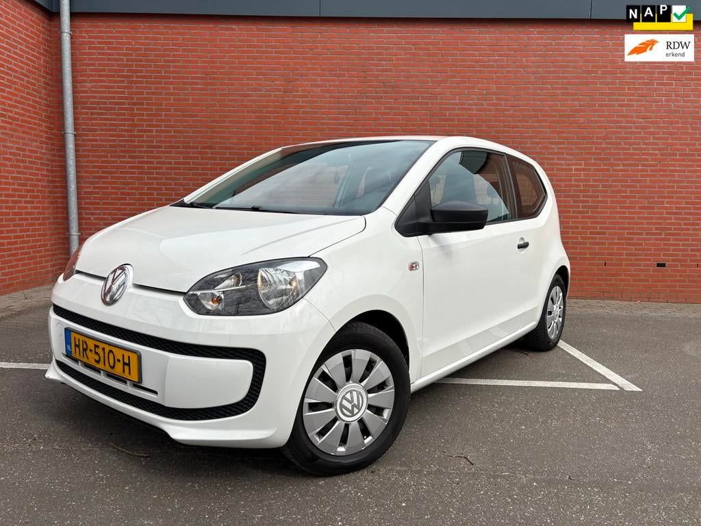 Volkswagen Up! 1.0 take up! BlueMotion AIRCO/ORG NL/NAP, Auto's, Volkswagen, Stof, Gebruikt, 840 kg, Wit
