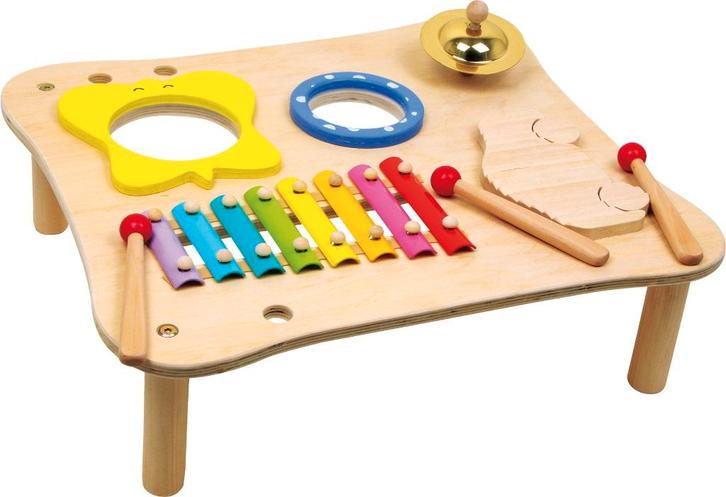 Houten muziektafel 'happy', Kinderen en Baby's, Speelgoed | Houten speelgoed, Nieuw, Overige typen, Ophalen of Verzenden