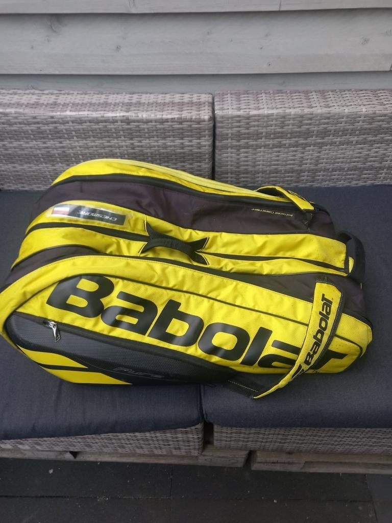 Babolat Tennistas Sporttas Geel Zwart, Ophalen of Verzenden, Gebruikt, Babolat