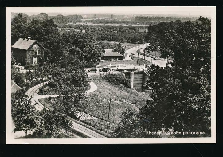 Rhenen - Grebbe-panorama [003-4938, Verzamelen, Ansichtkaarten | Nederland, Ongelopen, Utrecht, 1940 tot 1960, Ophalen of Verzenden