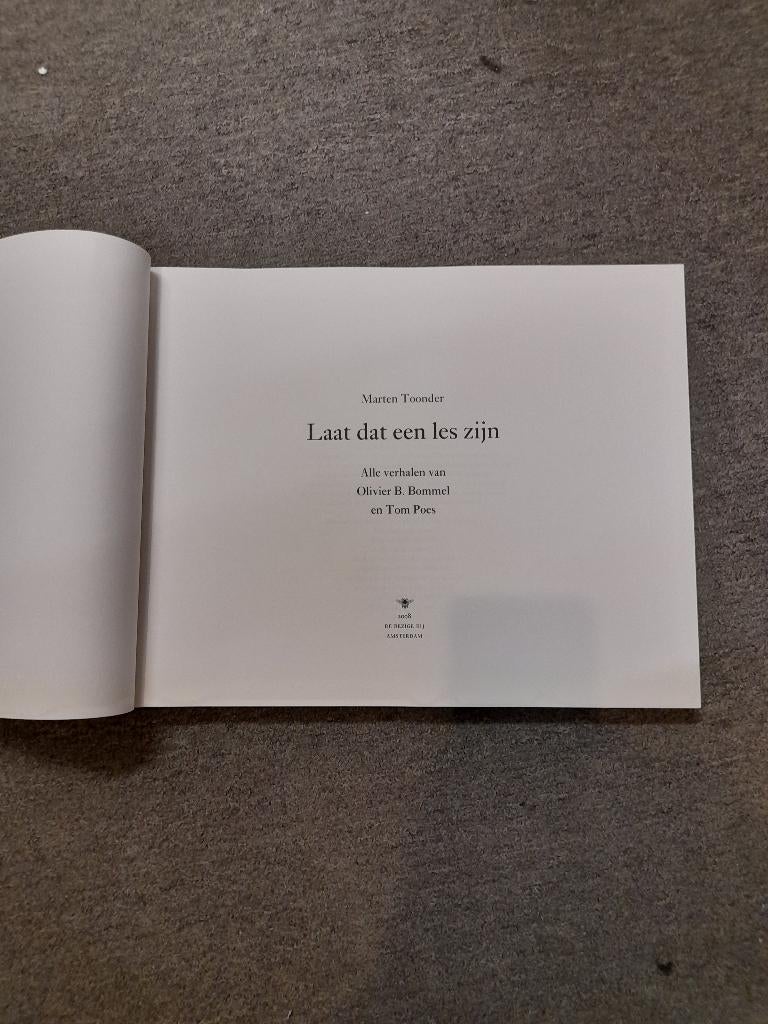 Maarten Toonder, Laat dat een les zijn, Marten Toonder, Eén stripboek, Ophalen, Gelezen