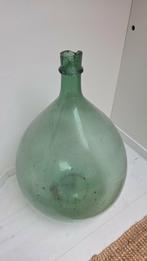 Grote groene glazen fles - Vintage decoratie, Ophalen