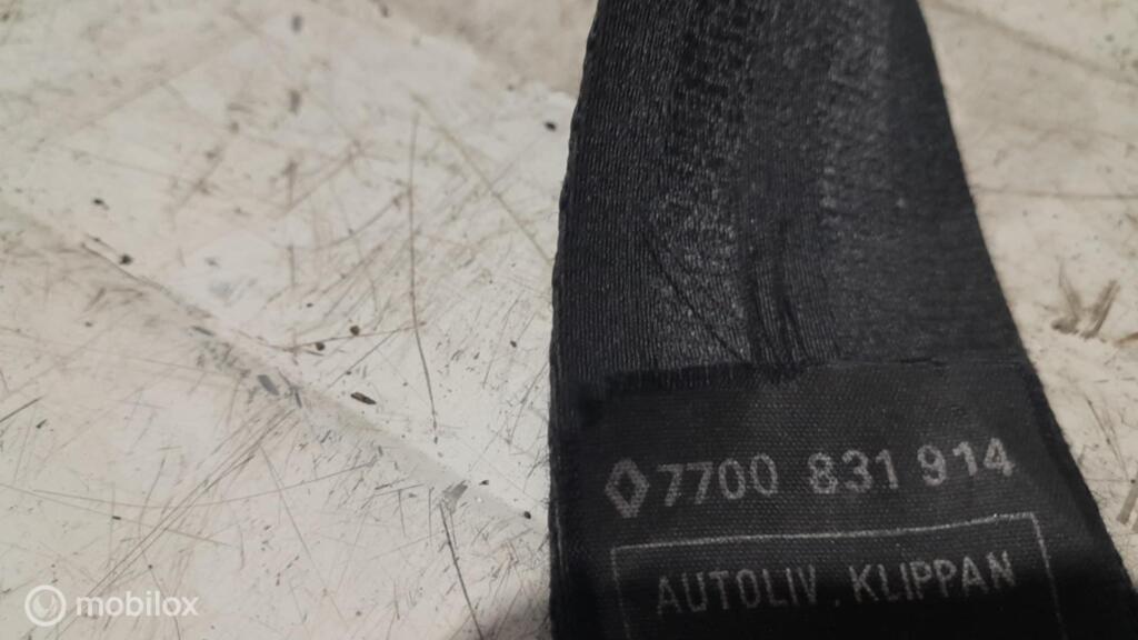 Gordel Renault Twingo 7700831914, Auto-onderdelen, Interieur en Bekleding, Gebruikt, Ophalen of Verzenden