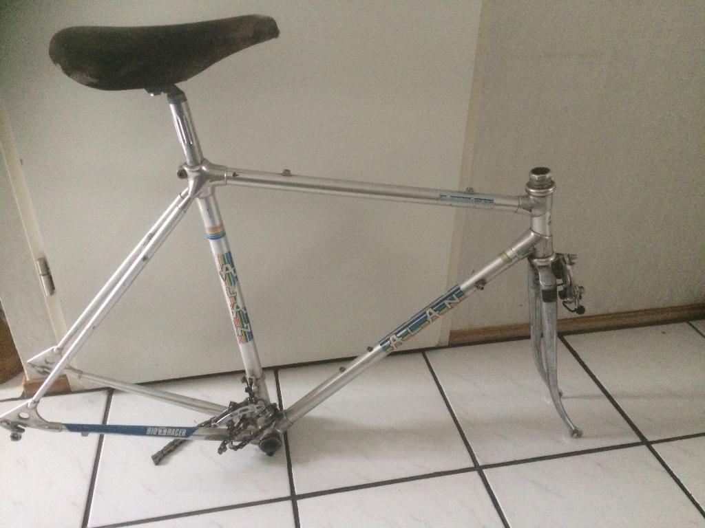 Alan raceframe aluminium 54 vintage oldtimer zilverkleurig., 51 tot 55 cm, Ophalen of Verzenden, Alan, Jaren '60 of nieuwer