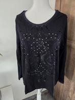 Bäsler zwart T-shirt met mesh mouwen - Maat 46, Zwart, Maat 46/48 (XL) of groter, Ophalen of Verzenden, Lange mouw