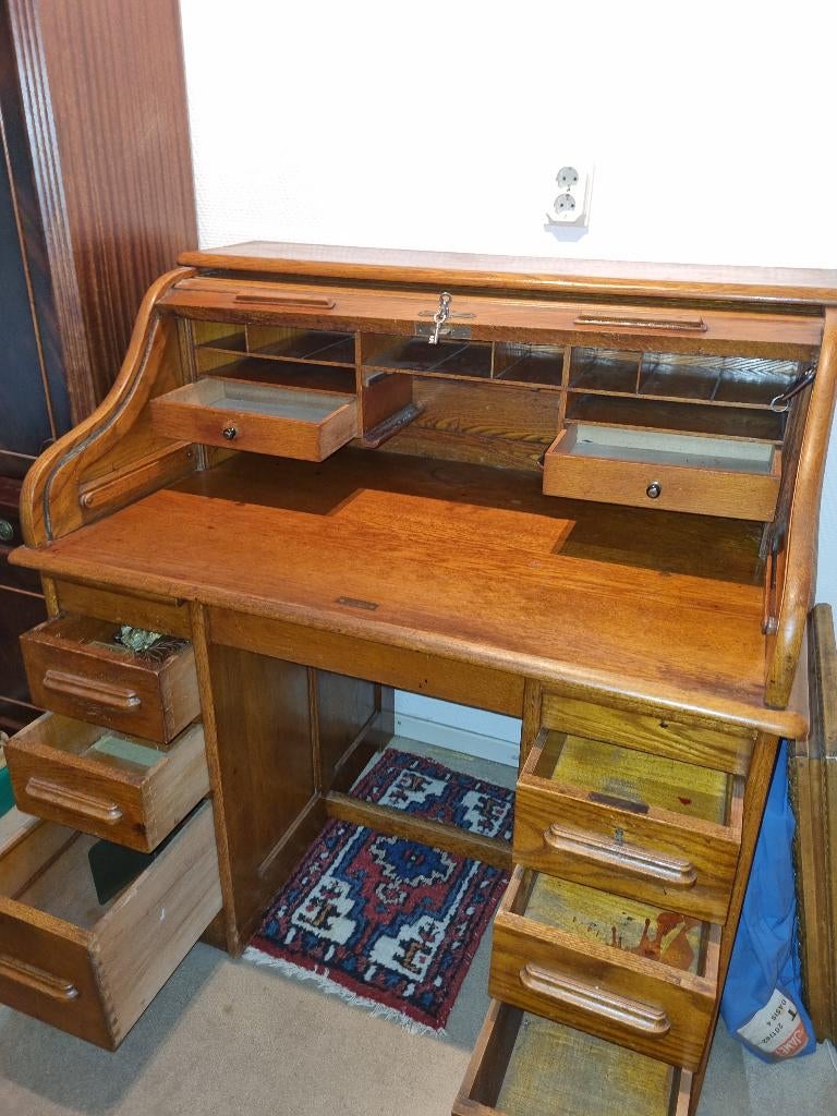 Bureau vintage, Huis en Inrichting, Bureaus, Ophalen, Overige typen, Gebruikt, Hout