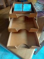 Vintage beukenhouten brievenbakje, organizer, documentenbak, Ophalen of Verzenden