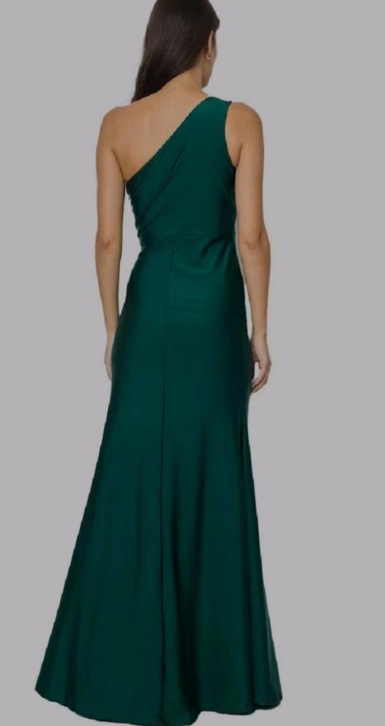 Galajurk Dames - One-shoulder, XS - Groen, Ophalen of Verzenden, Zo goed als nieuw, Maat 34 (XS) of kleiner, Eva & Lola