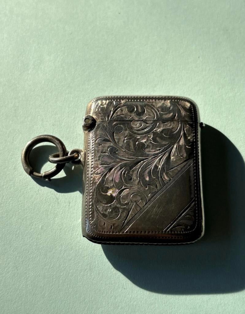 Antiek Engels zilveren vesta case, Antiek en Kunst, Verzenden, Zilver