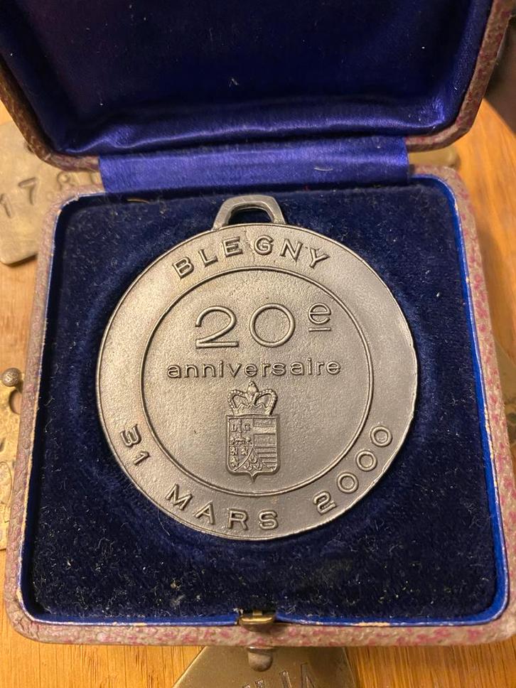 Grote Gedenkpenning De Blegny Mijn - 20e Anniversaire 2000, Postzegels en Munten, Penningen en Medailles, Overige materialen, Buitenland