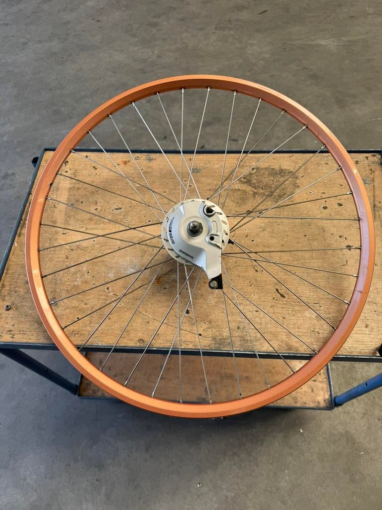 28 inch voorwiel en achterwiel nexus shimano, Fietsen en Brommers, Fietsonderdelen, Ophalen of Verzenden, Zo goed als nieuw, Remmen