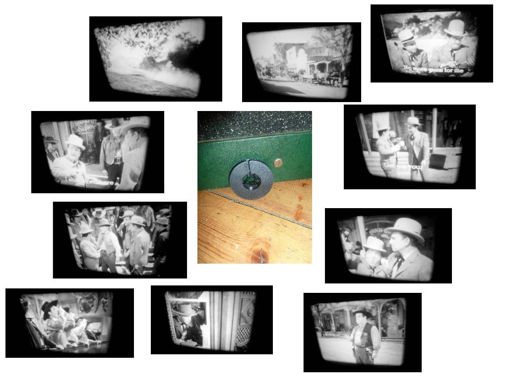 8mm film Abbott Costello gunfighter - silent - 20mtr -, Ophalen of Verzenden, 8mm film