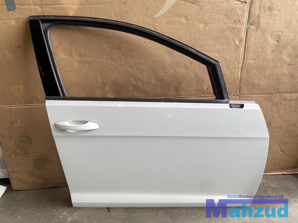 VW GOLF 7 hatchback Wit rechts voor deur portier 2012-2019, Gebruikt, Volkswagen AG, Volkswagen, Deur