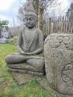 Boeddha beeld van natuursteen - Groensteen, Ophalen, Steen, Www.ibizasfeer.nl, Nieuw