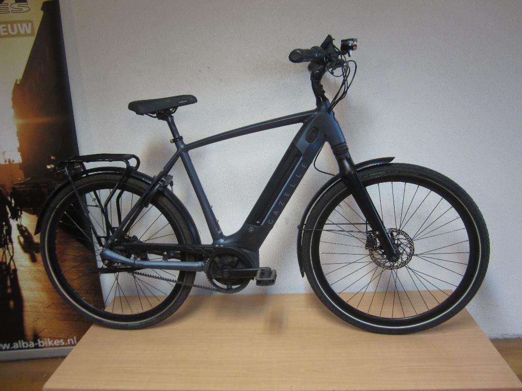 Gazelle herenfiets met Bosch en beltdrive, Fietsen en Brommers, Ophalen, Versnellingen, Zo goed als nieuw, 57 tot 61 cm