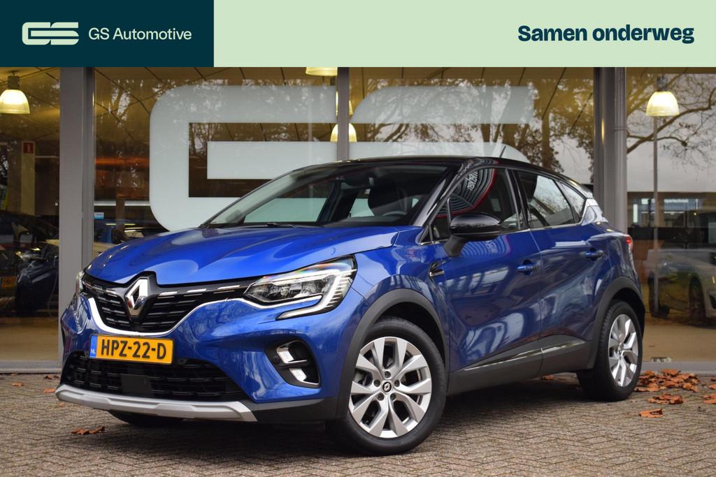 Renault Captur 1.6 E-Tech Hybrid 1e eig RIVE GAUCHE |THK|NAV, Stof, Gebruikt, 715 kg, Blauw