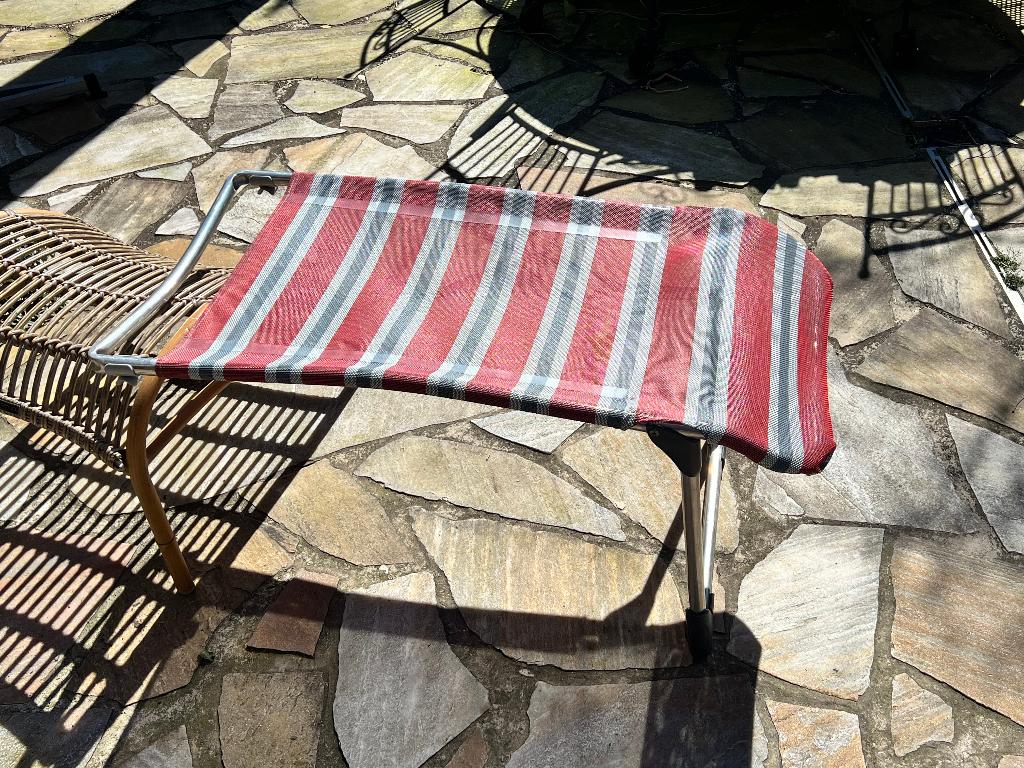 Beensteun crespo stoel, Caravans en Kamperen, Kampeermeubelen, Ophalen, Gebruikt, Campingstoel