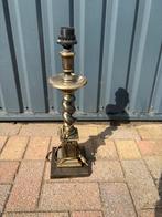 Zware koperen lampenvoet, staande lamp zonder kap, Ophalen of Verzenden, Gebruikt, Metaal, Minder dan 100 cm