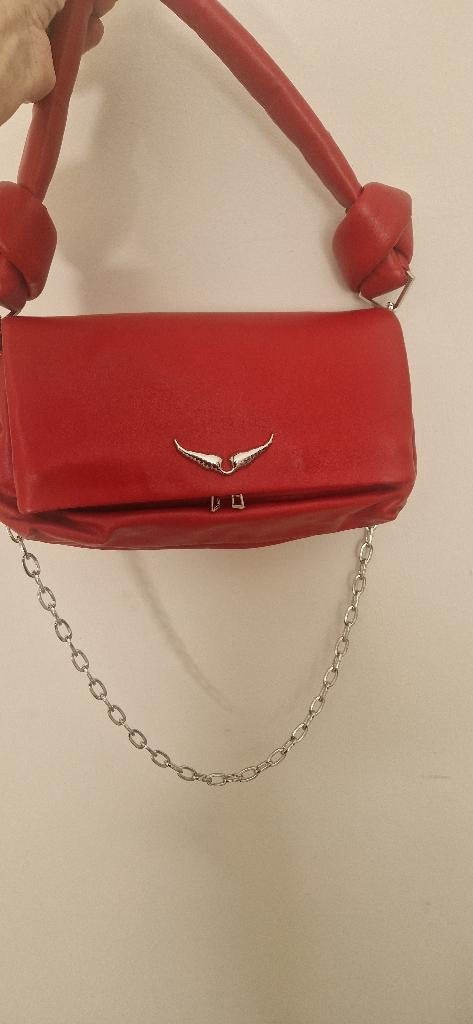 Zadig & voltaire tas  rocky soft savage ongebruikt., Verzenden, Nieuw, Rood, Schoudertasje