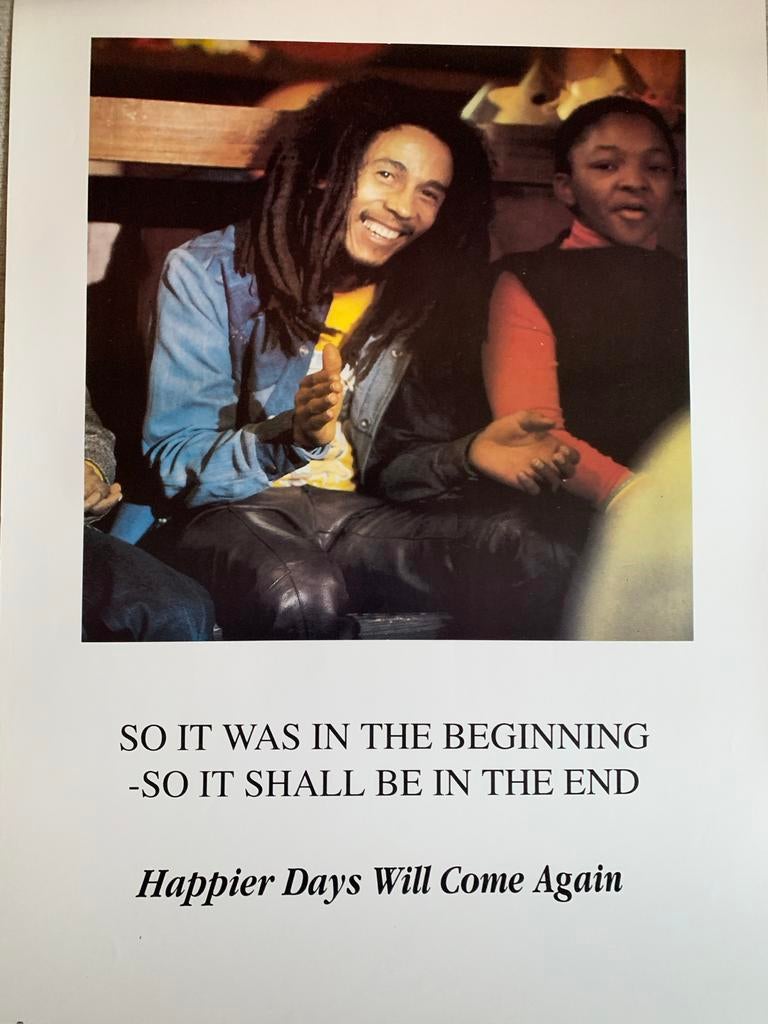 Bob Marley poster 64x45  (Nieuwstaat), Verzamelen, Muziek, Artiesten en Beroemdheden, Ophalen of Verzenden, Nieuw, Poster, Artwork of Schilderij