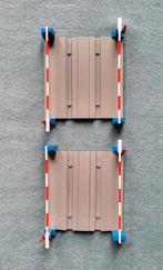 Lego trein 4,5 & 12 Volt blauwe rails 2x spoorweg overgang., Ophalen of Verzenden, Gebruikt, Complete set, Lego
