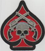 Skull Ace stoffen opstrijk patch embleem #8, Ophalen of Verzenden, Nieuw
