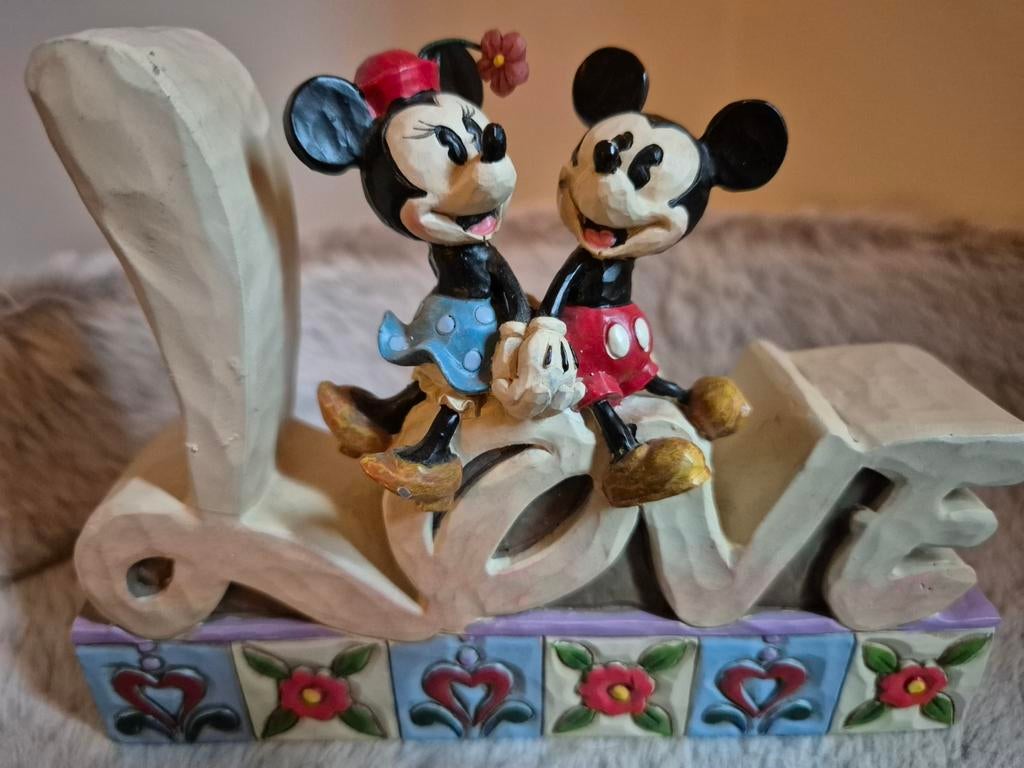 Disney Traditions Mickey & Minnie Mouse 'Love' Beeldje, Ophalen, Mickey Mouse, Gebruikt, Beeldje of Figuurtje