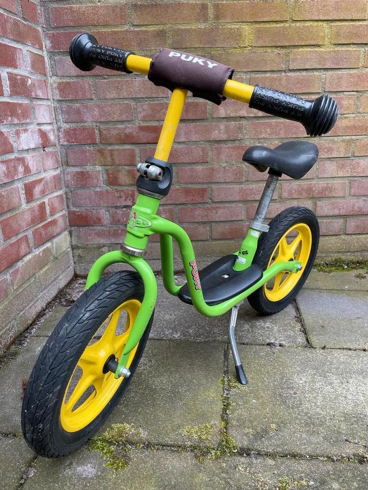 Puky loopfiets groen/geel - Gebruikt, Kinderen en Baby's, Speelgoed | Buiten | Voertuigen en Loopfietsen, Gebruikt, Loopfiets
