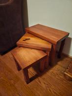 Set van 3 houten bijzettafeltjes, Ophalen