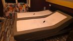 Boxspring 160x200 met beweegbare lattenbodem, Ophalen, Gebruikt, Tweepersoons, 160 cm