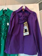 2 Blouses: Hoofs groen (L) & Collection paars (XS) - Nieuw, Ophalen of Verzenden, Nieuw, Maat 42/44 (L), Groen