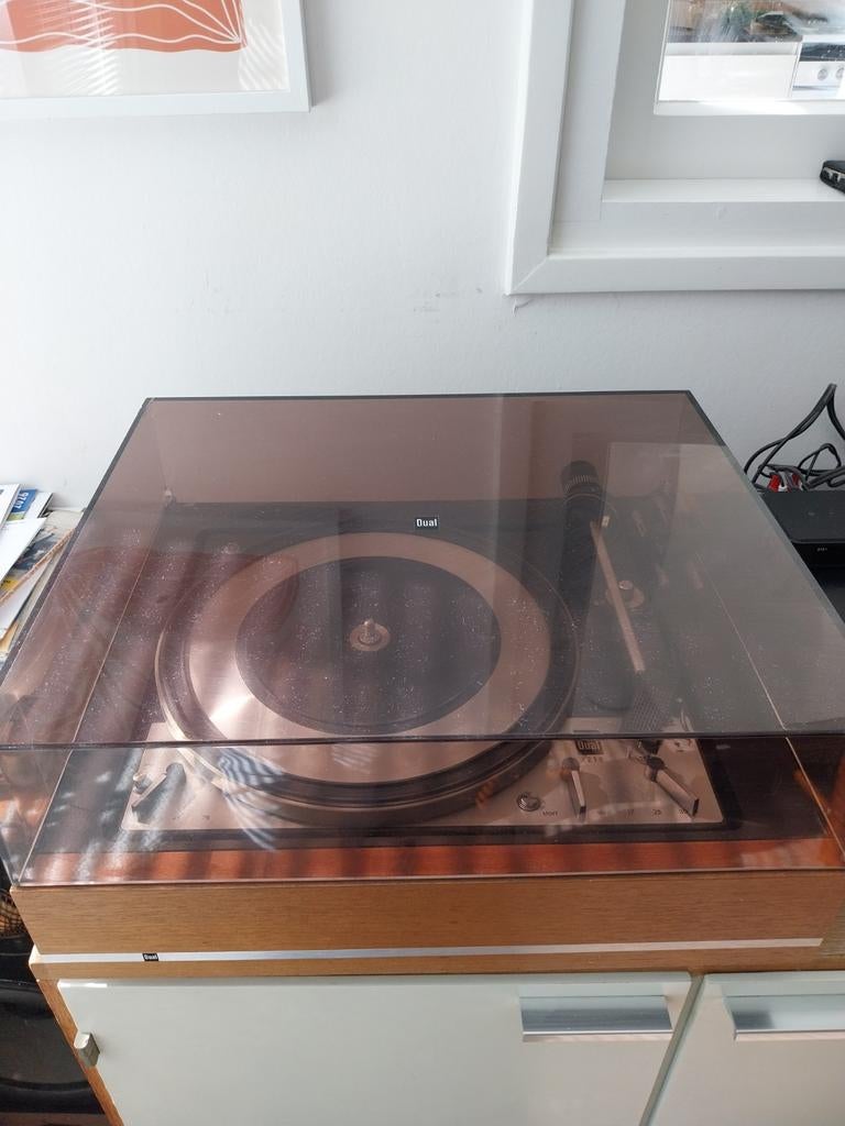 Dual 1218 Platenspeler - Vintage Hifi, Ophalen, Gebruikt, Automatisch, Platenspeler