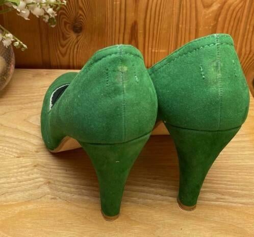 Hot Item schoenen maat 37 [DM], Ophalen of Verzenden, Zo goed als nieuw, Schoenen met hoge hakken, Groen