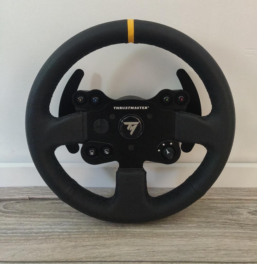 Thrustmaster TM Leather 28 GT Wheel Add-On Racestuur, Computers en Software, Joysticks, Zo goed als nieuw, Ophalen of Verzenden
