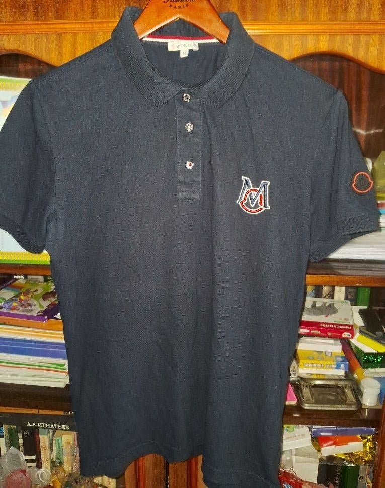 Moncler polo shirt donkerblauw, Ophalen of Verzenden