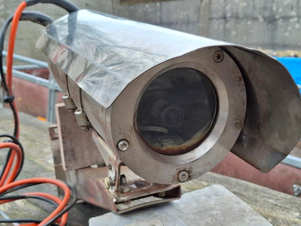 Roestvrijstalen bewakingscamera veerboot Kruiningen, Ophalen of Verzenden