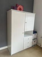 Mooi complete babykamer in wit mdf (kast, commode, ledikant), Ophalen, Zo goed als nieuw, Jongetje of Meisje