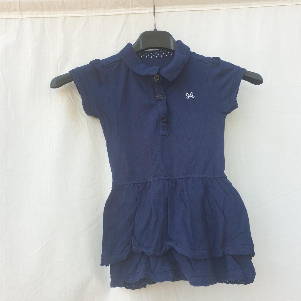 Leuke blauwe jurk. Sportief. mt 80. Merk Young Dimension, Kinderen en Baby's, Babykleding | Maat 80, Meisje, ., Jurkje of Rokje