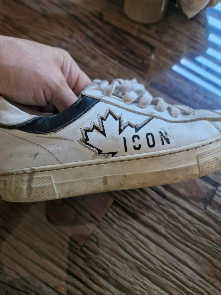 Dsquared2 Kids Sneakers White/black, Icon, Jongen of Meisje, Schoenen, Ophalen of Verzenden